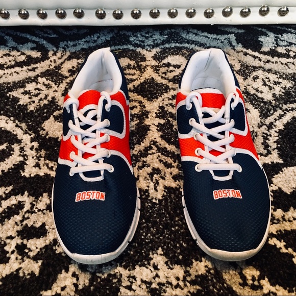 Boston Red Sox sneakers size mens 7 ladies 9 lk new - Picture 2 of 4
